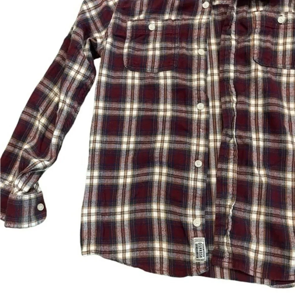 Boys Osh Kosh Flannel Long Sleeves size 14a